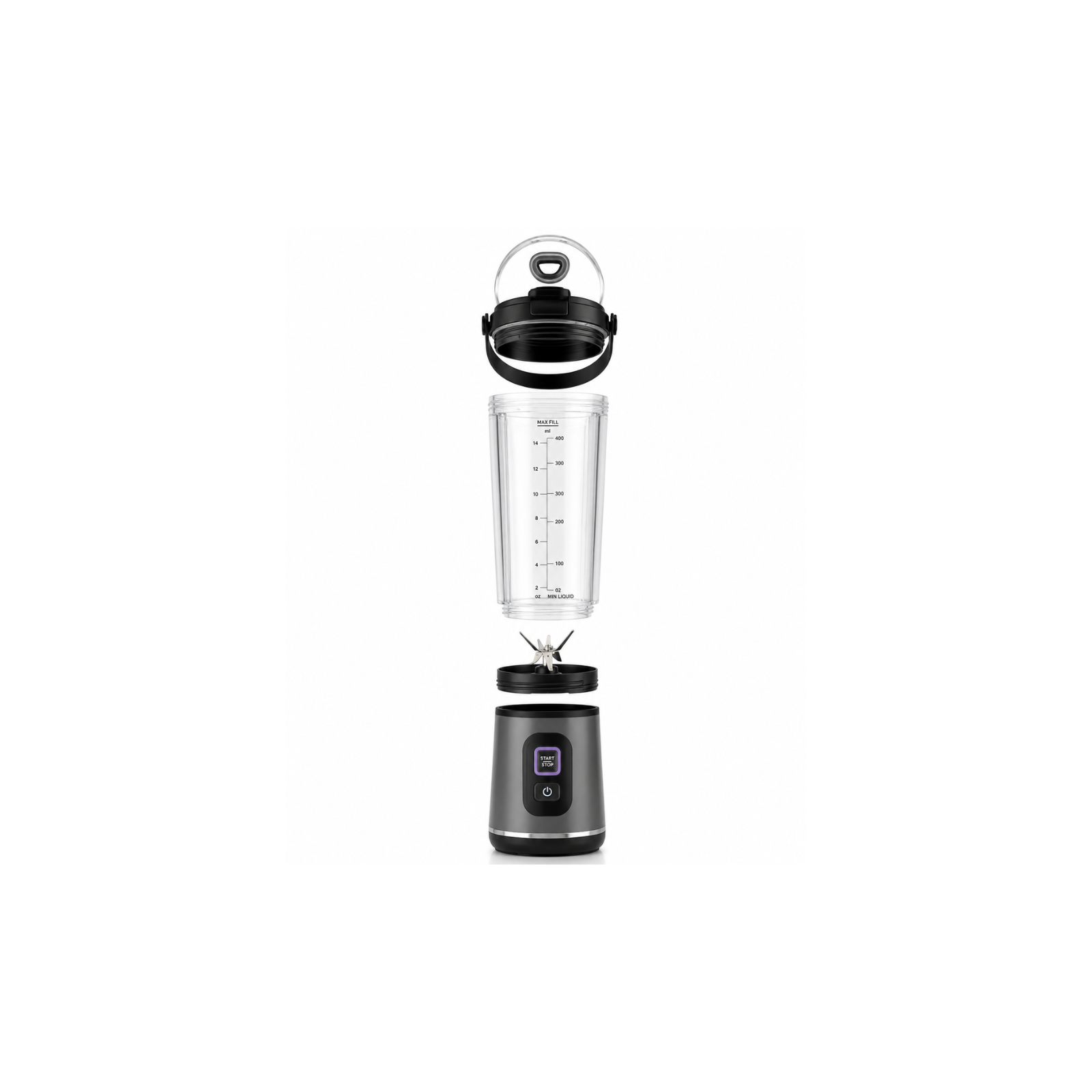Portable Rechargeable Smoothie Blender Bottle