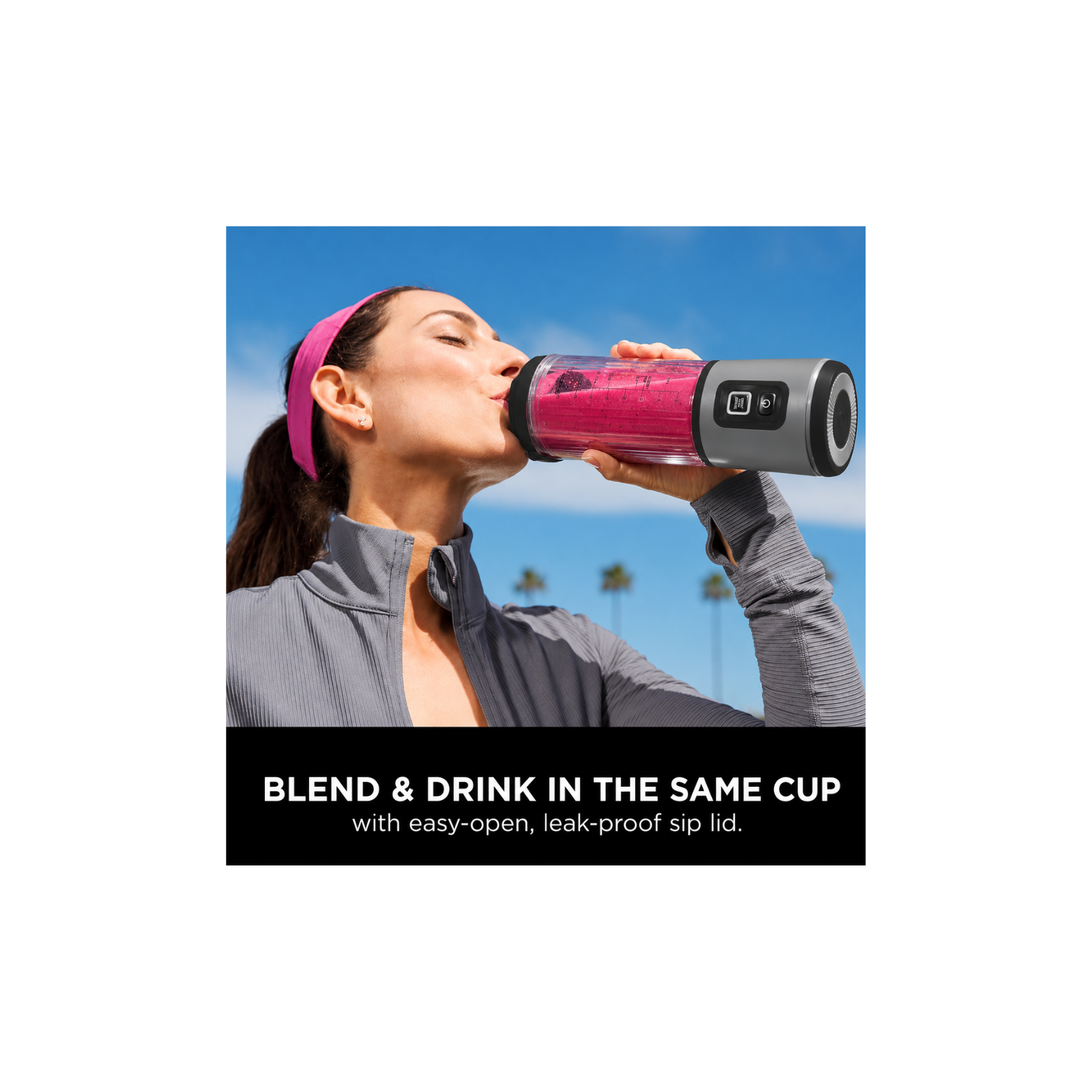 Portable Rechargeable Smoothie Blender Bottle